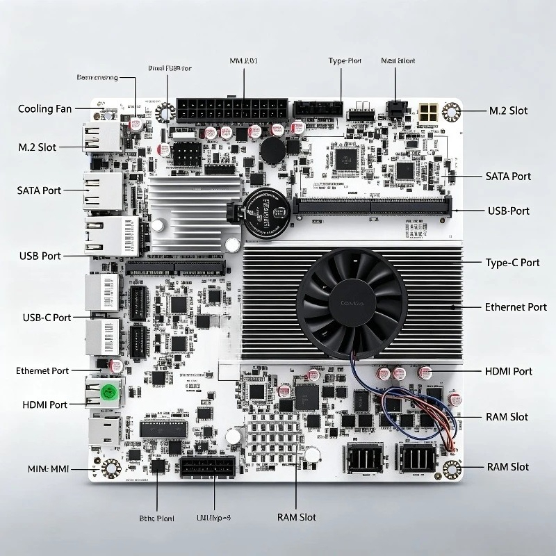 RAM DDR5, Dual M.2 NVMe, Ether - Nas Motherboard 8 Sata Mini Itx avaliação e preço